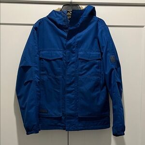 Burton Blue Hooded Dry Ride Snowboard Jacket
